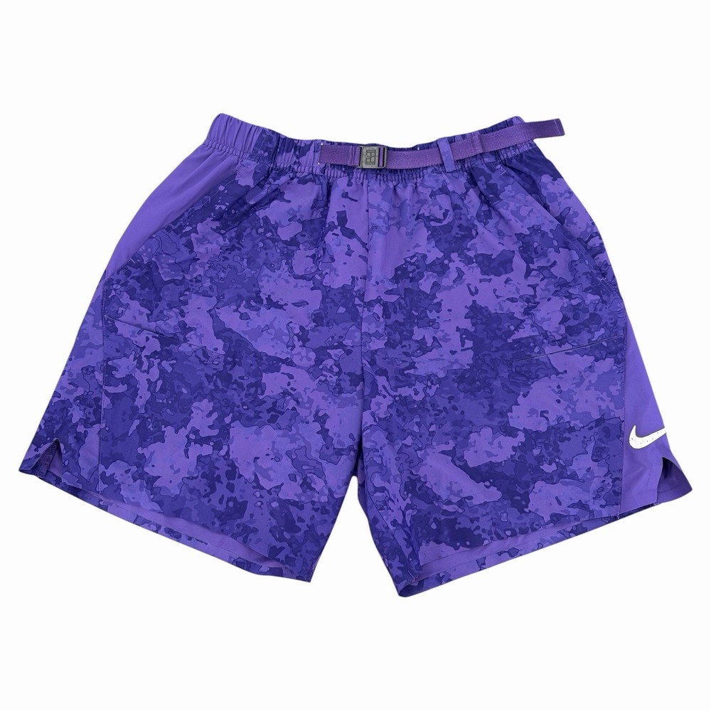 NIKE Men's M Court Flex Slam Melbourne Tennis Purple Camo 7" Shorts CV2519-547